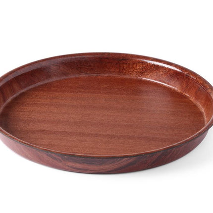 Dienblad woodform, AmerBox, Mahonie, âŒ€320x(H)35mm