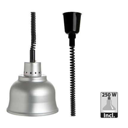 warmhoudlamp met in hoogte verstelbare snoer