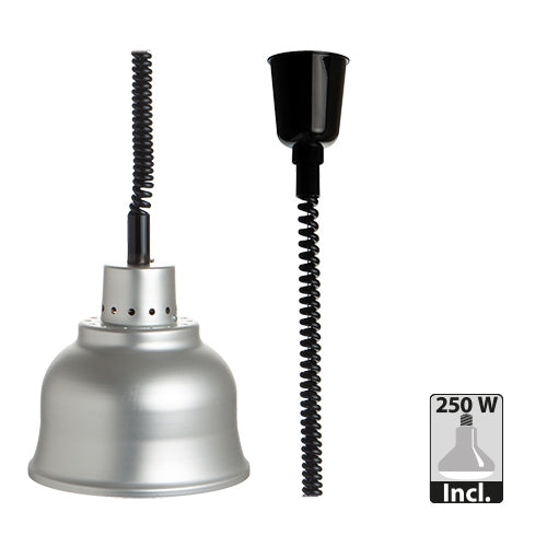 warmhoudlamp met in hoogte verstelbare snoer