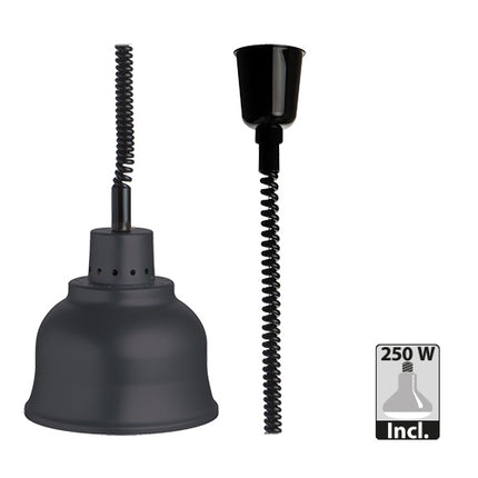 warmhoudlamp met in hoogte verstelbare snoer