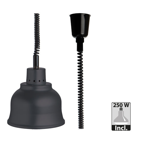 warmhoudlamp met in hoogte verstelbare snoer