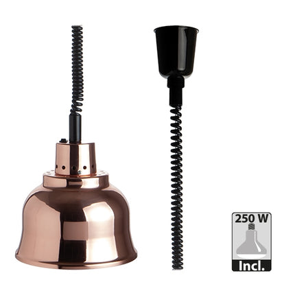 warmhoudlamp met in hoogte verstelbare snoer