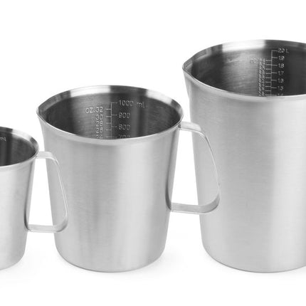 Maatbeker roestvast staal, HENDI, 0,5L, âŒ€90x(H)105mm