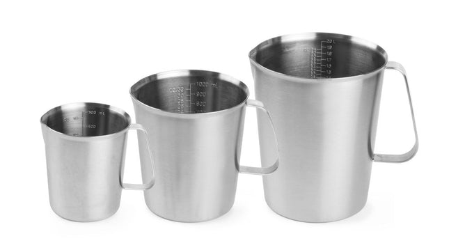 Maatbeker roestvast staal, HENDI, 0,5L, âŒ€90x(H)105mm