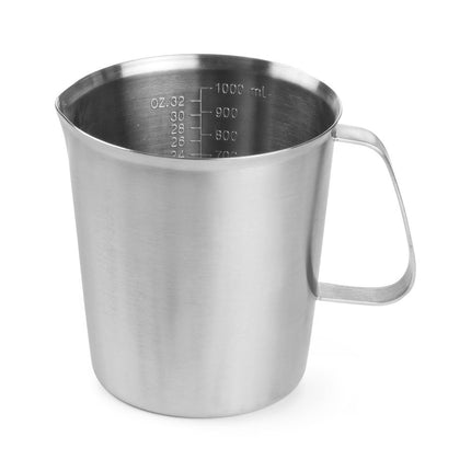 Maatbeker roestvast staal, HENDI, 1L, âŒ€120x(H)130mm