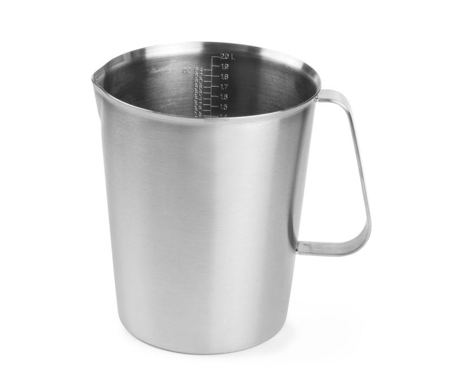 Maatbeker roestvast staal, HENDI, 2L, âŒ€140x(H)170mm