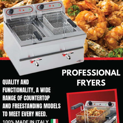 Friteuse 10L+10L