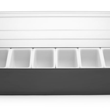 Ingrediëntenhouder 6 containers, BarUp, 480x150x(H)100mm