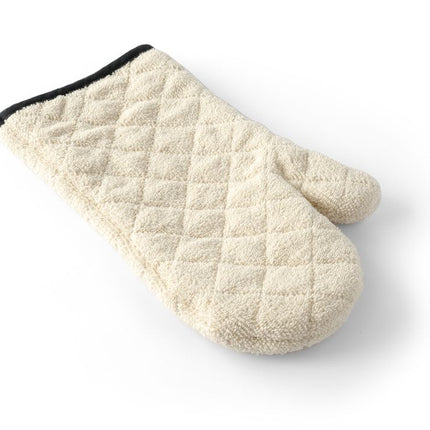 Ovenwanten, katoen - 2 stuks, HENDI, Creme, 2 st., (L)350mm