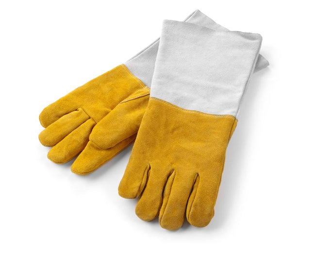 Hittebestendige leren barbecue handschoenen - 2 stuks, HENDI, 2 st., (L)460mm