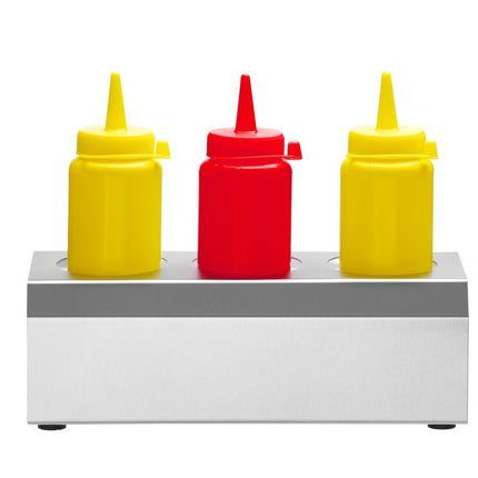 Saus standaard, HENDI, 3 gaten 57 mm, 229x90x(H)78mm