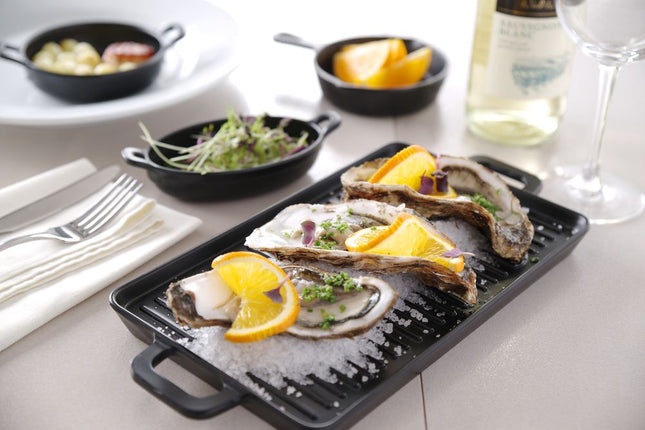 Mini grillpan Little Chef, HENDI, Zwart, 320x162x(H)20mm