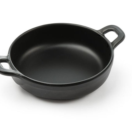 Mini ronde pan Little Chef, HENDI, Zwart, 150x115x(H)37mm