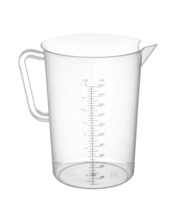 Maatbeker polypropyleen, HENDI, 2L, âŒ€140x(H)215mm
