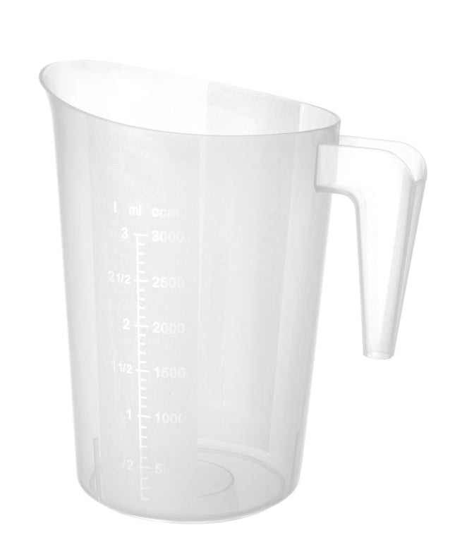 Maatbeker stapelbaar, HENDI, 3L, âŒ€181x(H)233mm