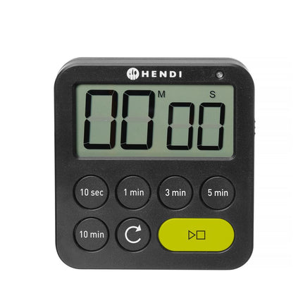 Timer, HENDI, Zwart, 82x20x(H)88mm