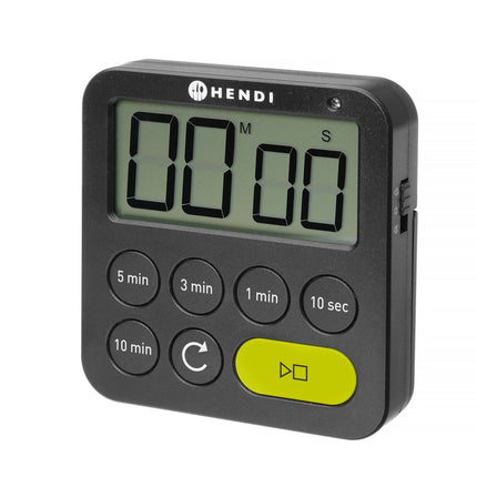 Timer, HENDI, Zwart, 82x20x(H)88mm
