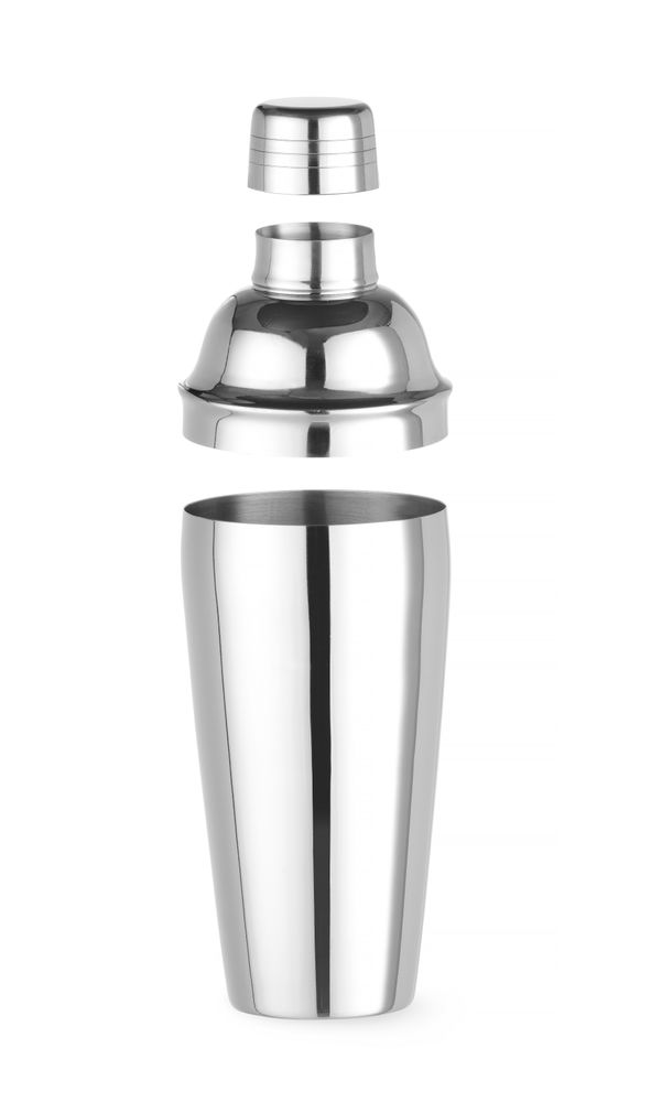 Cobbler shaker 3-delig, BarUp, 0,75L, âŒ€80x(H)240mm