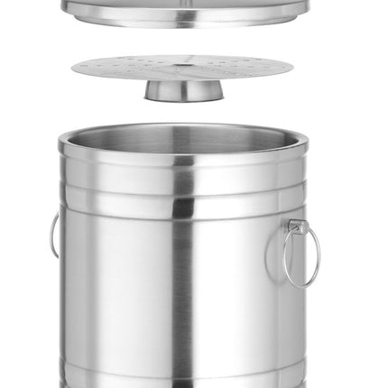IJsemmer dubbelwandig, BarUp, 5L, Zilver, âŒ€200x(H)230mm