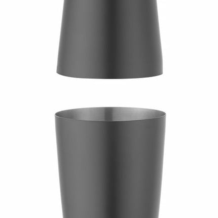 Tin-on-Tin Boston shaker, BarUp, 0,8L, Zwart, âŒ€90mm