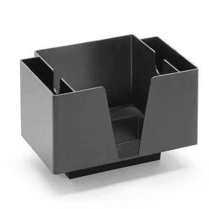 Servethouder met 3 vakken, BarUp, Zwart, 193x143x(H)136mm