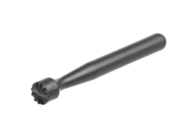 Cocktail muddler, BarUp, Geribbelde kop, Zwart, âŒ€34x207mm