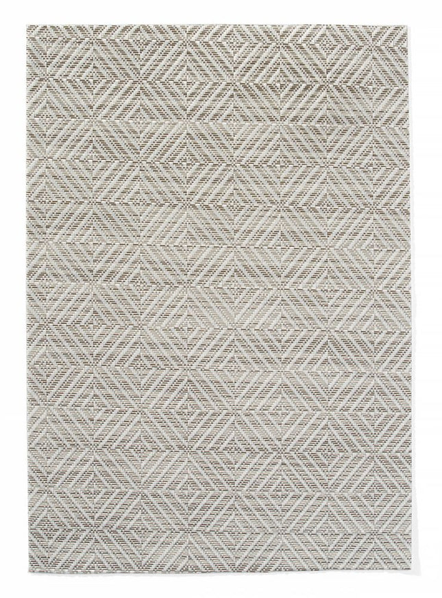 Placemat, geometrisch patroon set, HENDI, Zilver, 6 st., 450x300mm