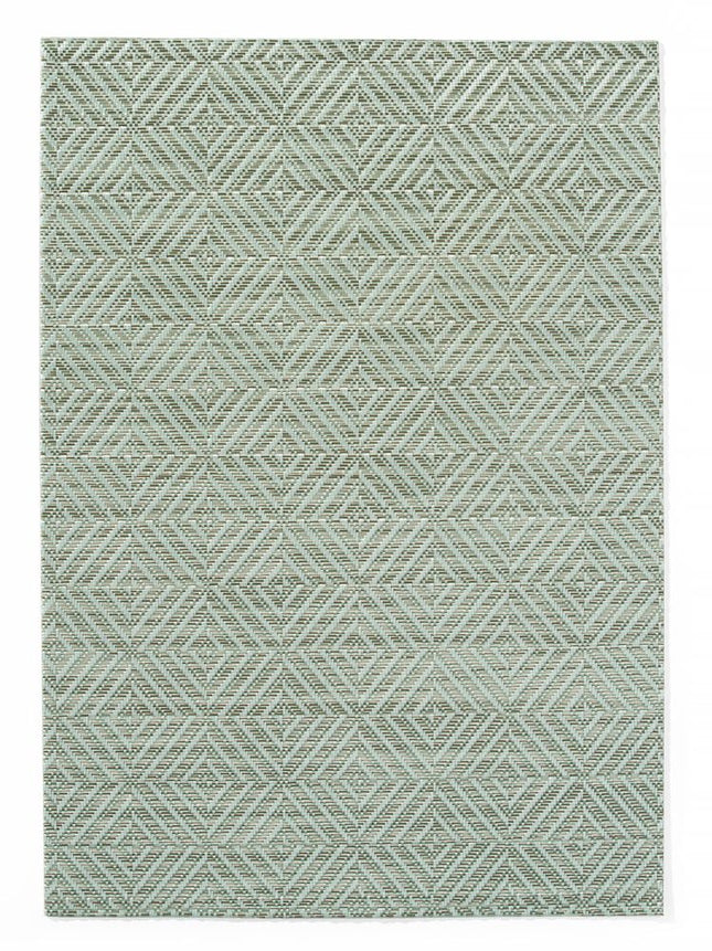 Placemat, geometrisch patroon set, HENDI, Groen, 6 st., 450x300mm