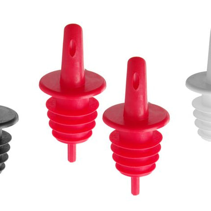Doorschenkers, BarUp, 2 zwart, 2 wit, 2 rood, Rood, 6 st