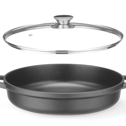 Braadpan met antiaanbaklaag, HENDI, 4,3L, Zwart, 425x332x(H)70mm
