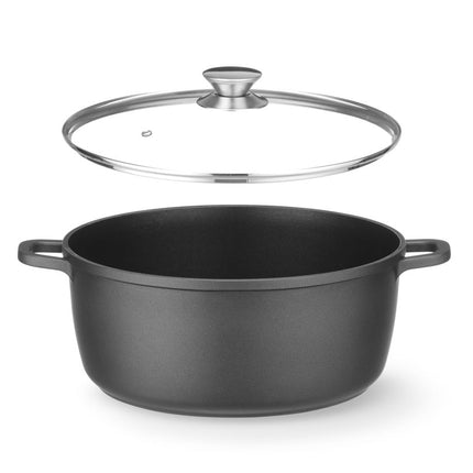 Braadpan met antiaanbaklaag, HENDI, 9L, Zwart, 405x332x(H)138mm