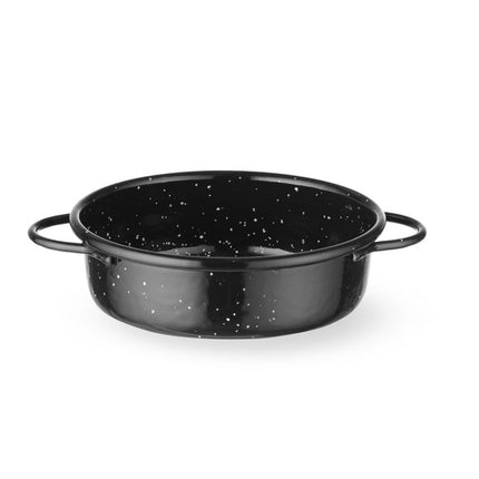 Braadpan "fuente", Braadpan "fuente", geëmailleerd, HENDI, Zwart, 200x(H)45mm, HENDI, Zwart, 120x(H)40mm