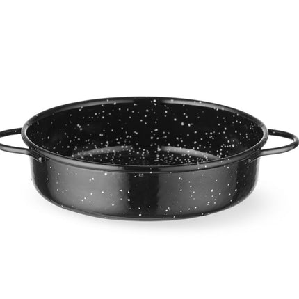 Braadpan "fuente", Braadpan "fuente", geëmailleerd, HENDI, Zwart, 200x(H)45mm, HENDI, Zwart, 140x(H)45mm