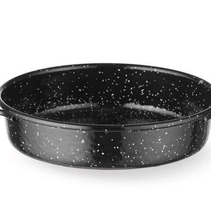 Braadpan "fuente", geëmailleerd, HENDI, Zwart, 200x(H)45mm