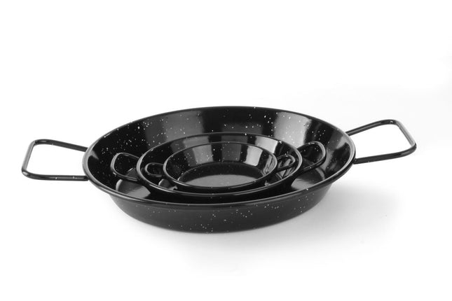 Geëmailleerde paellapannen, HENDI, âŒ€150x(H)27mm