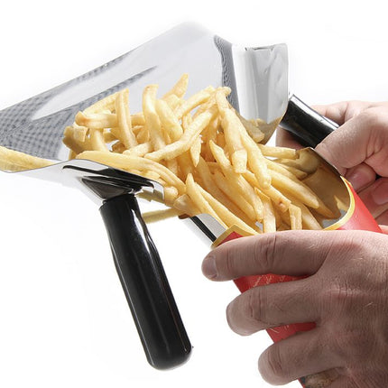 Frites afvulschep, HENDI, Zwart, 230x220mm