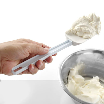 Schraper, lepelvormig, HENDI, Kitchen Line, Wit, 254x57mm