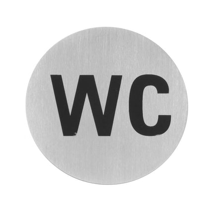 Deurschildjes, HENDI, Toilet, 75mm