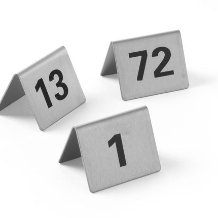 Tafelstandaard nummers, HENDI, Nummers 1-12, 50x35x(H)40mm
