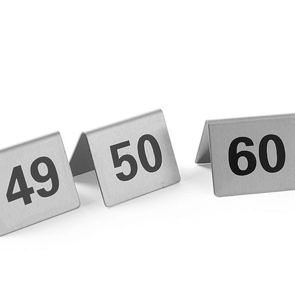 Tafelstandaard nummers, HENDI, Nummers 49-60, 50x35x(H)40mm