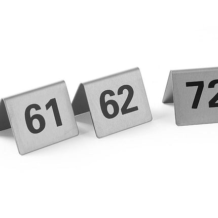 Tafelstandaard nummers, HENDI, Nummers 61-72, 50x35x(H)40mm