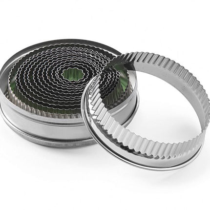Uitsteekvorm set, HENDI, met kartelrand, 18-108, (H)35mm