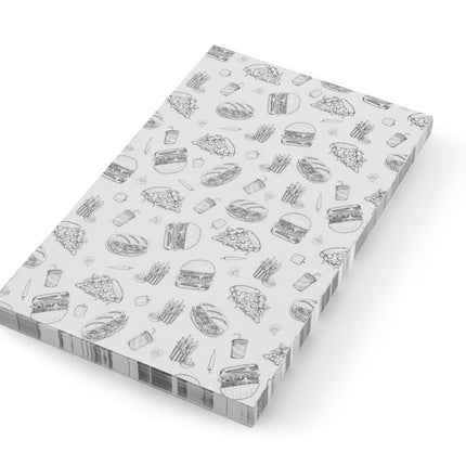 Vestbestendig papier, HENDI, Illustratie fast-food patroon, 500 st., 250x350mm