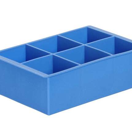 IJsblokjesvorm kubus XL, BarUp, Blauw, 170x110x(H)52mm