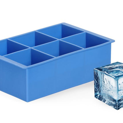 IJsblokjesvorm kubus XL, BarUp, Blauw, 170x110x(H)52mm