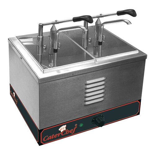 sauzen warmer m/dispenser
