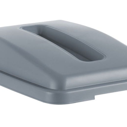 Deksel met opening voor 60L rechthoekige container, HENDI, Lichtgrijs, 660x470x(H)30mm