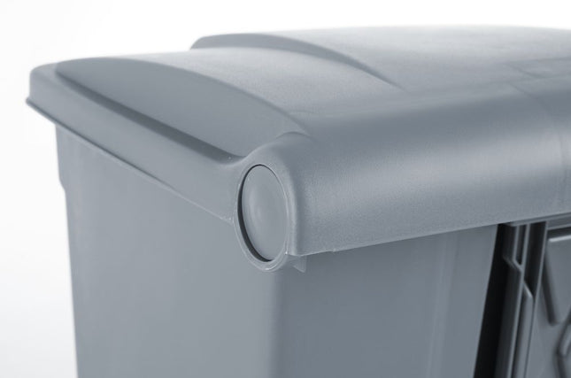 Pedaalemmer, AmerBox, 68L, Lichtgrijs, 490x410x(H)660mm
