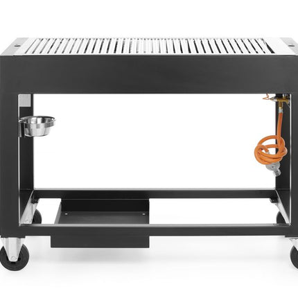 Gasbarbecue Tampa, HENDI, Zwart, 10kW, 1260x580x(H)900mm