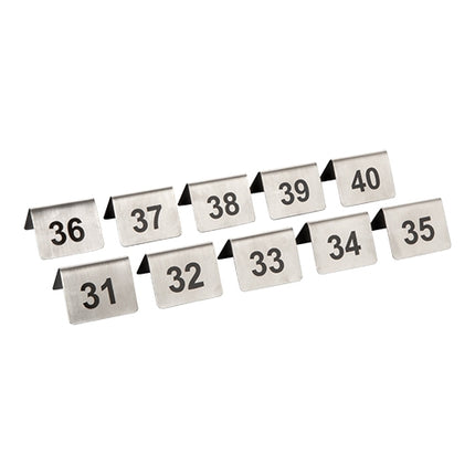 Tafelnummer set 31~40